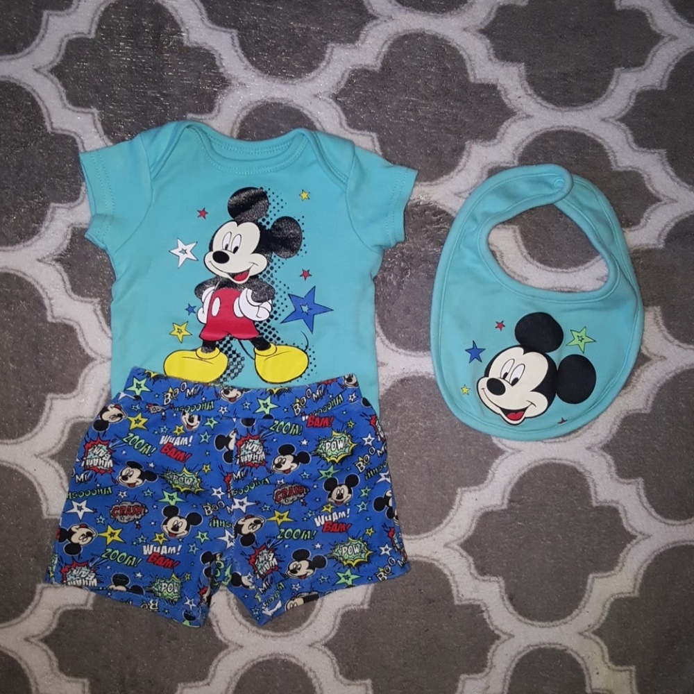 Infant Baby Boy Disney LOT Of 3 Size 0-3 Months